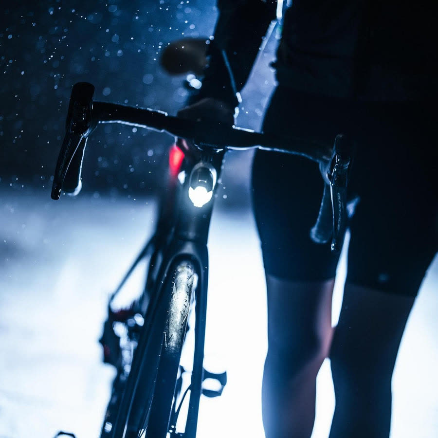 Farina beam lighting the road at night
