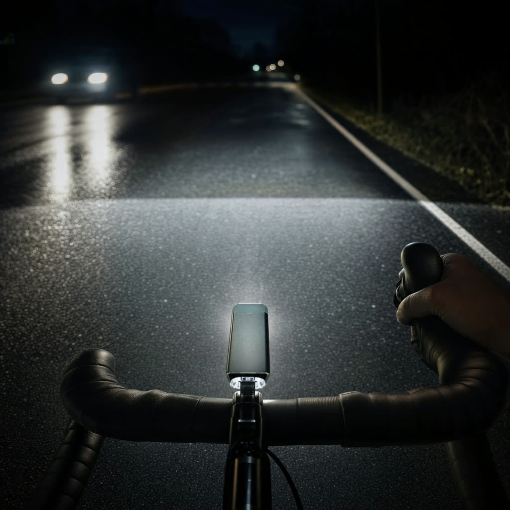 Farina hard cut-off beam on wet tarmac